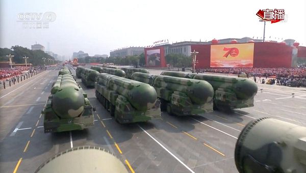 Trung Quốc hiện có 320 đầu đạn hạt nhân, theo thống kê của SIPRI năm 2020.
