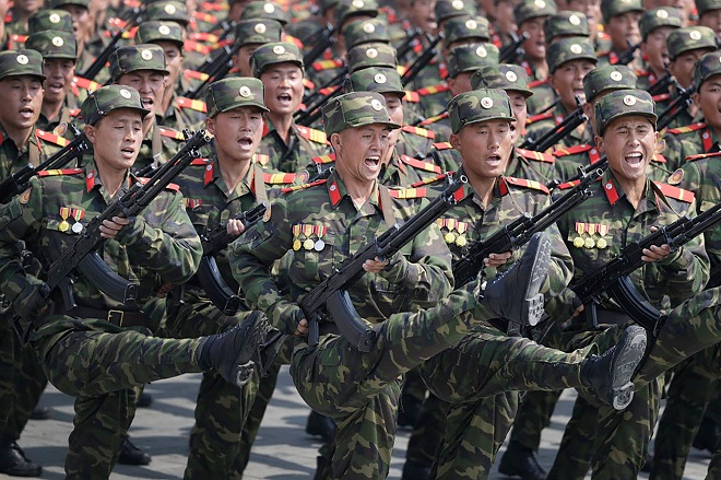 Binh sĩ quân đội Triều Tiên.