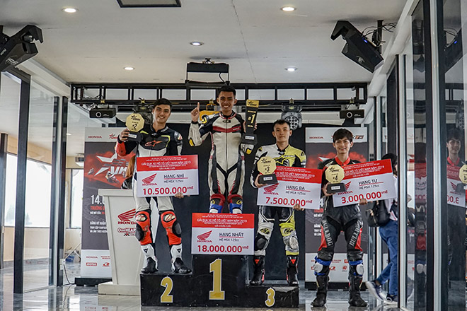 Trong khuôn khổ sự kiện, Honda Việt Nam chính thức trao giải cho các vận động viên đoạt các thứ hạng cao ở những hạng mục mùa giải năm 2019.