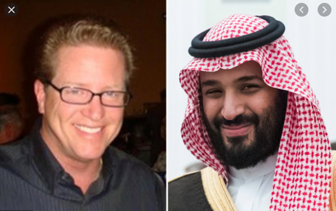 Tỷ phú Mỹ Henry Mauriss (trái) và Thái tử Ả Rập Bin Salman