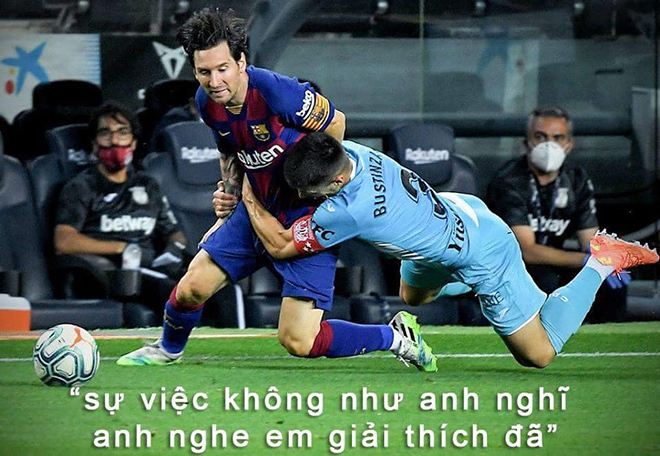 Đừng giận dỗi em nữa mà anh Messi ơi.