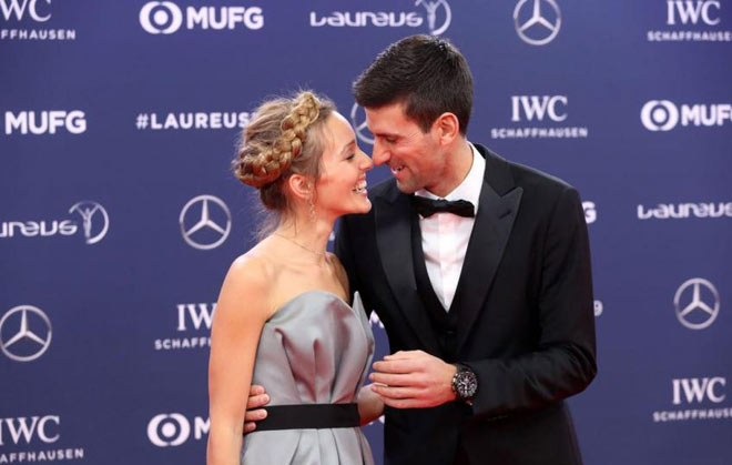 Novak Djokovic phủ nhận tin đồn từng muốn ly hôn bà xã Jelena Ristic