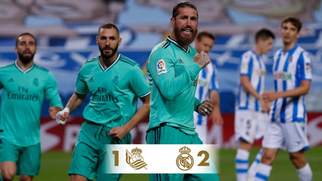 Đánh bại Sociedad, Real Madrid leo lên ngôi đầu bảng La Liga