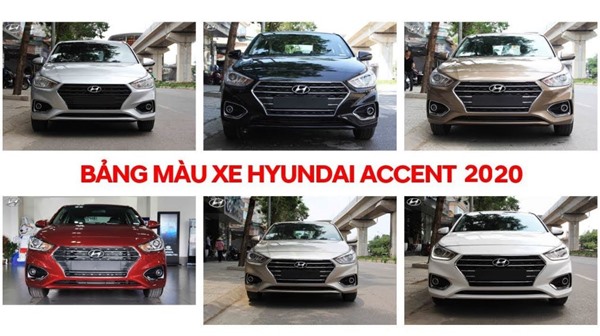 Màu xe Hyundai Accent 2020