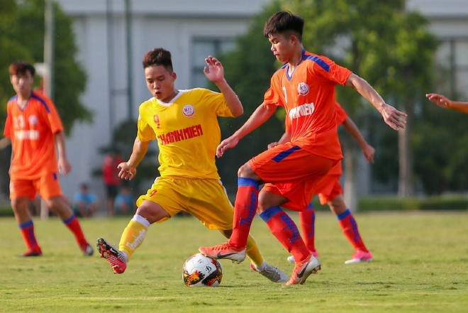 U19 Công An Nhân Dân và U19 Sông Lam Nghệ An để lại hình ảnh không đẹp