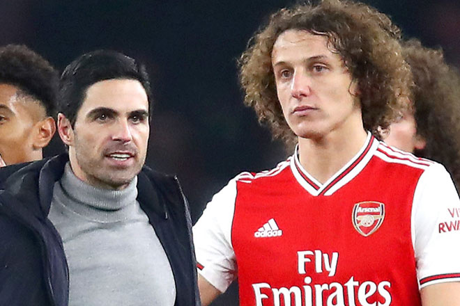 David Luiz được Arsenal gia hạn hợp đồng đến mùa hè&nbsp;năm 2021