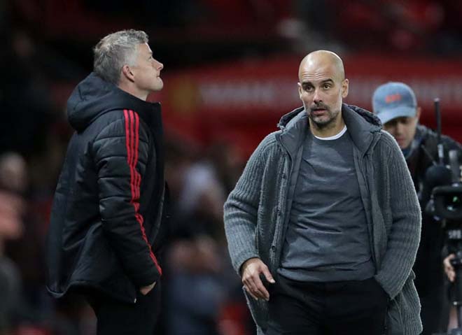 HLV Guardiola (phải) đánh giá cao đồng nghiệp Solskjaer