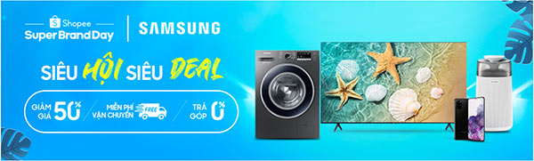 Lướt Shopee săn hàng chính hãng từ Samsung, tận hưởng Siêu Hội Siêu Deal - Giảm giá 50% - 1