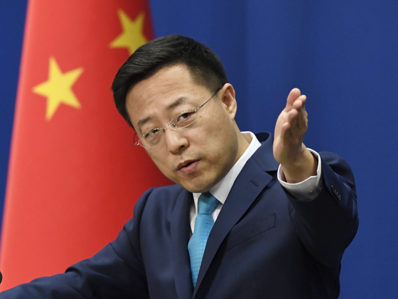 &nbsp;Triệu Lập Kiên – phát ngôn viên Bộ Ngoại giao Trung Quốc (ảnh: Reuters)