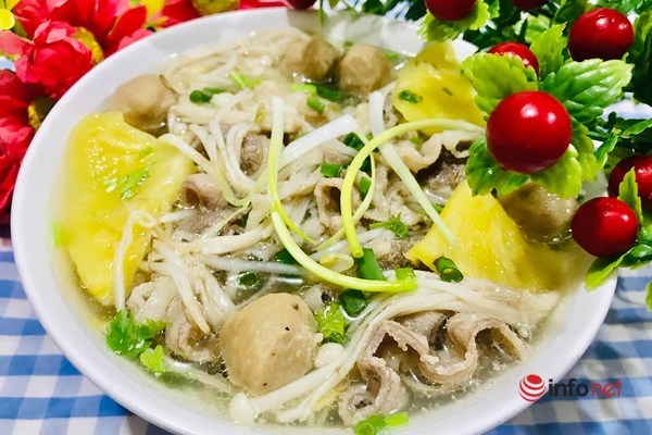 Canh chua thịt bò nấu dứa thơm ngon khó cưỡng mùa hè - 8