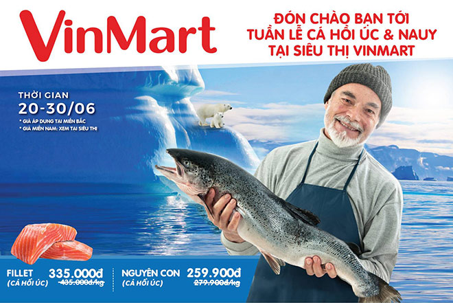 VinMart tổ chức tuần lễ Cá hồi Úc và NaUy với ưu đãi giảm giá từ 20% - 30% - 1