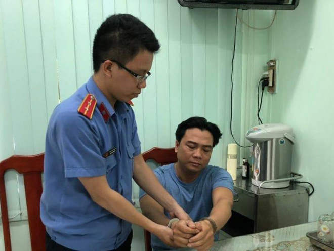 Đại úy Lê Minh Sơn bị bắt tạm giam từ ngày 2-8-2019 đến nay. (Ảnh do công an cung cấp)