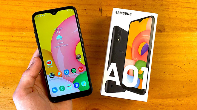 Galaxy A01 hiện tại.