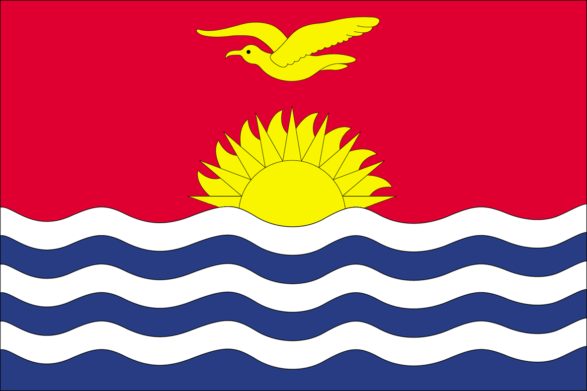 Quốc kỳ của&nbsp;Kiribati (ảnh: CNN)