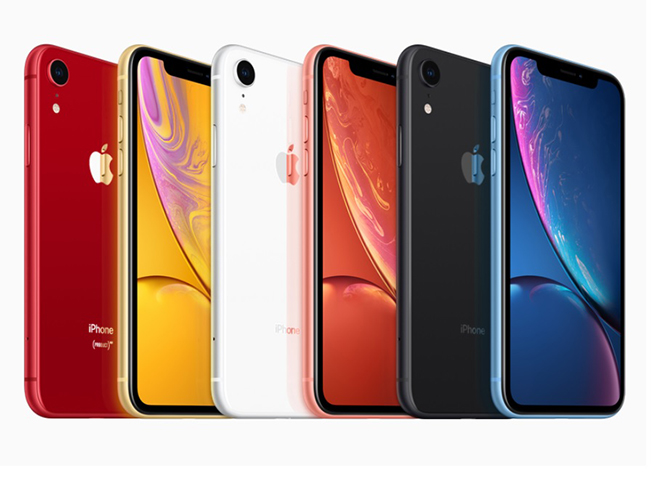 Các tùy chọn màu iPhone XR.