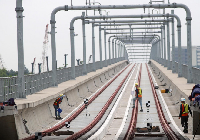 Toàn tuyến metro số 1 hiện đạt 73,5% khối lượng, theo kế hoạch sẽ nâng lên 85% cuối năm nay.