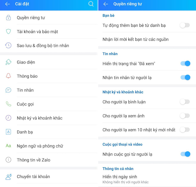 Xài Zalo, bạn phải kiểm tra kỹ những tùy chọn này để bảo mật thông tin - 2