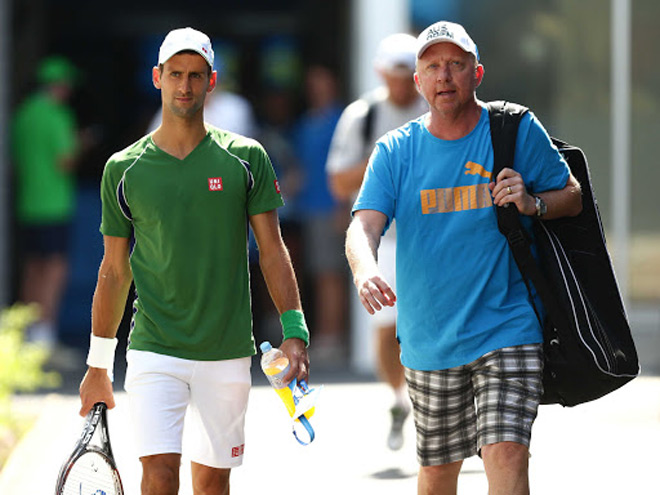 Boris Becker từng là thầy cũ của Novak Djokovic