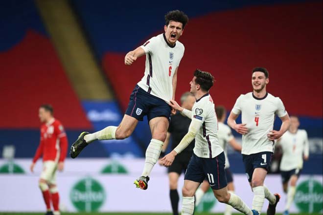 Harry Maguire "giải cứu" ĐT Anh với bàn thắng quý giá ở phút 85 vào lưới đội khách Ba Lan trên sân Wembley