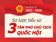 Tin tức trong ngày - Infographic: Sơ lược tiểu sử 3 tân Phó chủ tịch Quốc hội