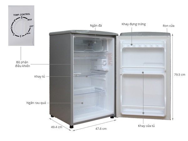 Những mẫu tủ lạnh nhỏ gọn, tiết kiệm điện có giá rẻ mà lại bền - 1