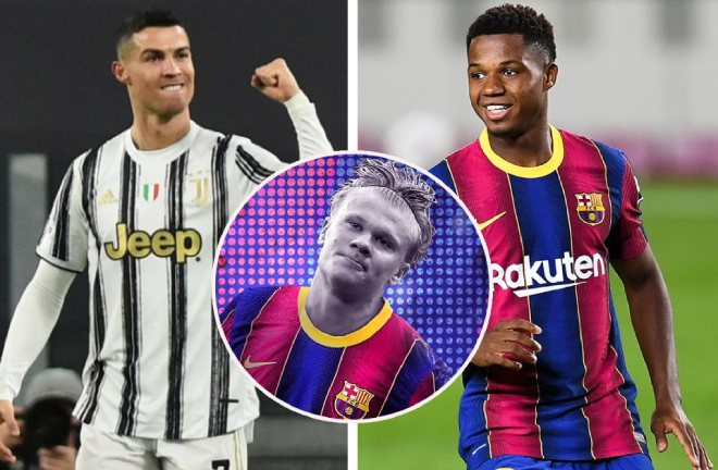 Trong bối cảnh Barca "mê mẩn" Haaland, Fati sẽ tới Juventus phò tá Ronaldo?