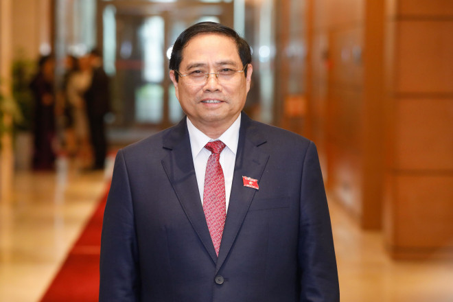 Ông Phạm Minh Chính, Ủy viên Bộ Chính trị, Trưởng Ban Tổ chức Trung ương, được đề cử để Quốc hội bầu Thủ tướng Chính phủ - Ảnh: Trần Thường