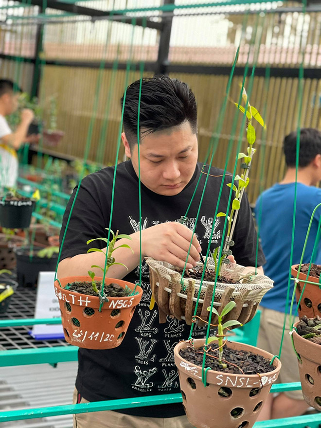 Nghệ nhân Trần Hạo Nam chia sẻ cách chăm sóc phong lan trầm tím - 1