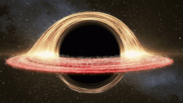 Ảnh đồ họa mô tả một lỗ đen khối lượng trung gian - Ảnh: NASA
