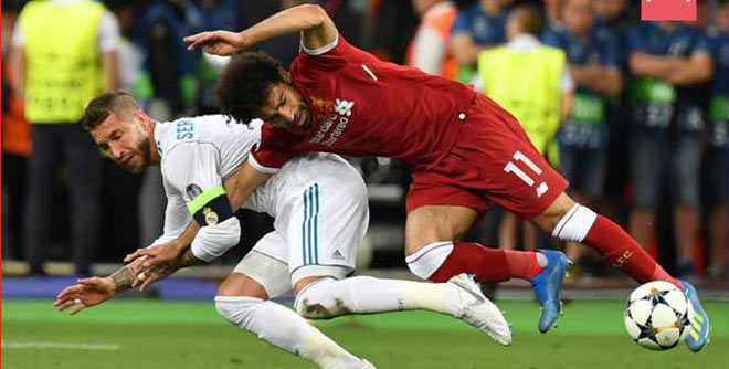 Sẽ không thể có màn tái đấu giữa Ramos và Salah như cách đây 3 năm ở trận chung kết Champions League năm 2018 tại Kyiv&nbsp;