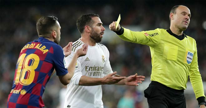 Trọng tài Mateu Lahoz không phải là cái tên ưa thích với Barca và các cule khi đối đầu Real Madrid&nbsp;