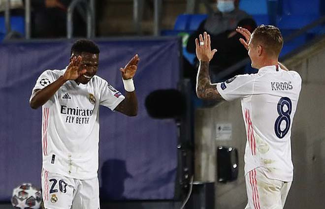 Vinicius và Kroos có một trận đấu rực sáng