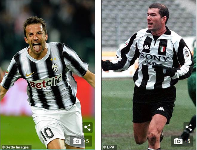 Zidane nhấn mạnh việc đồng đội cũ Alessandro Del Piero và Juventus luôn ở trong tâm trí mình