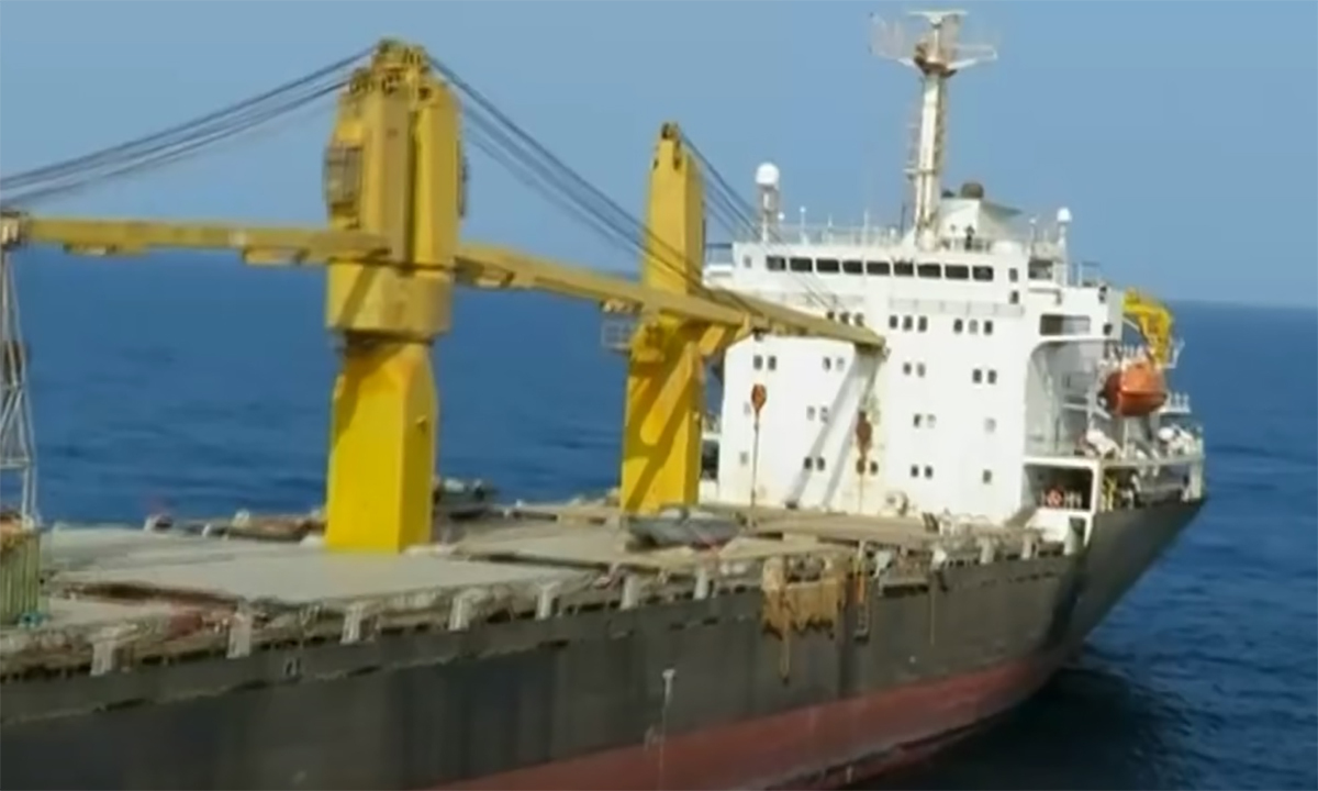 Saviz được Iran đăng ký dưới dạng tàu chở hàng.