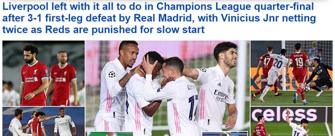 Tờ DailyMail chê bai Liverpool