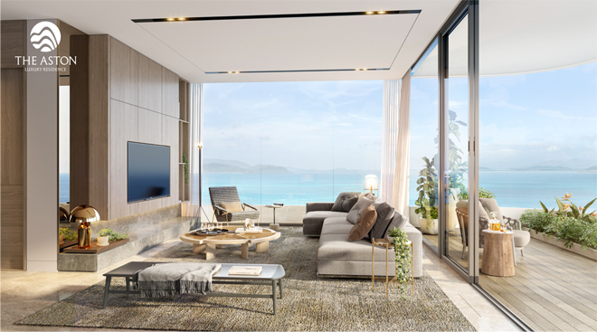 Căn hộ The Aston mang đến tầm nhìn ấn tượng trên vịnh biển