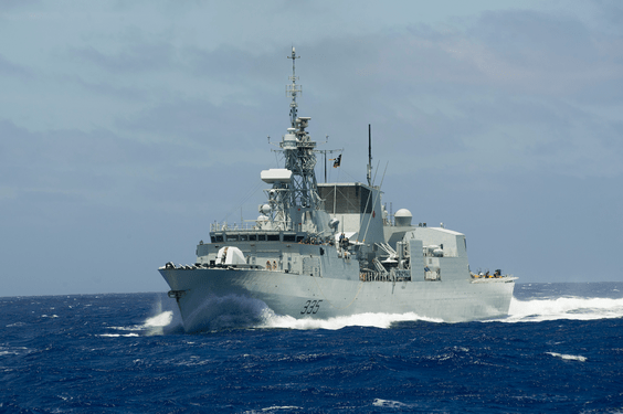 Tàu chiến HMCS Calgary của Canada. Ảnh: Ottawacitizen