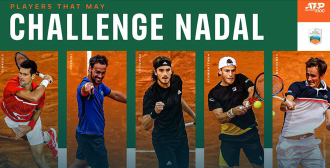 Đây là danh sách 5 tay vợt sẵn sàng hạ bệ Nadal ở Monte Carlo 2021
