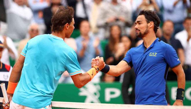 Fognini (phải) là một ứng cử viên&nbsp;ở giải Monte Carlo 2021