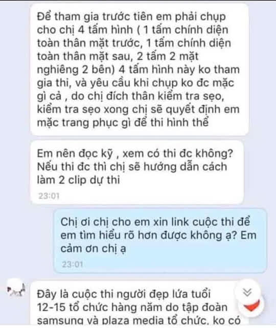 Người lạ này dụ dỗ các em gửi ảnh nhạy cảm để nhận trà sữa miễn phí