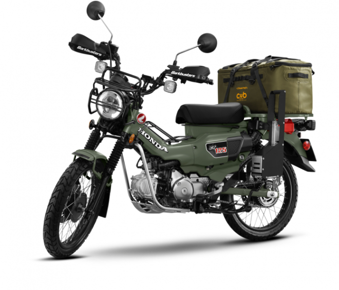 Honda CT125 màu Safari Green nhìn độc đáo - 13