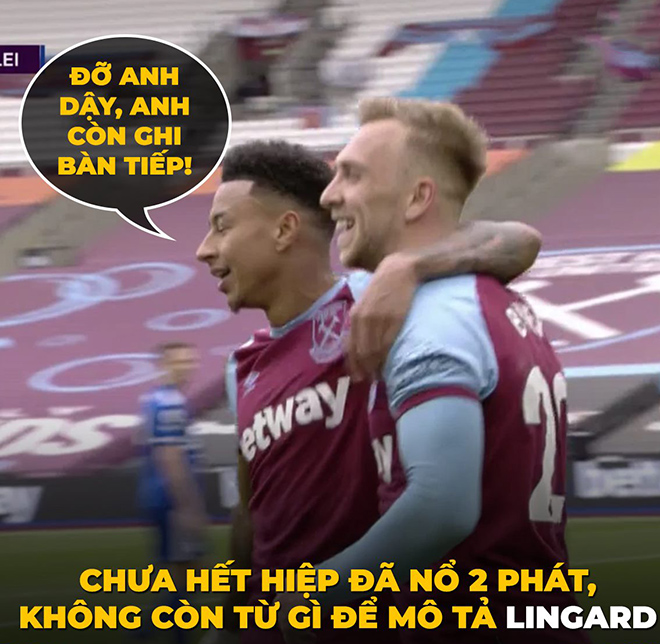 Lingard đang cho thấy là "gà son" mới của West Ham.