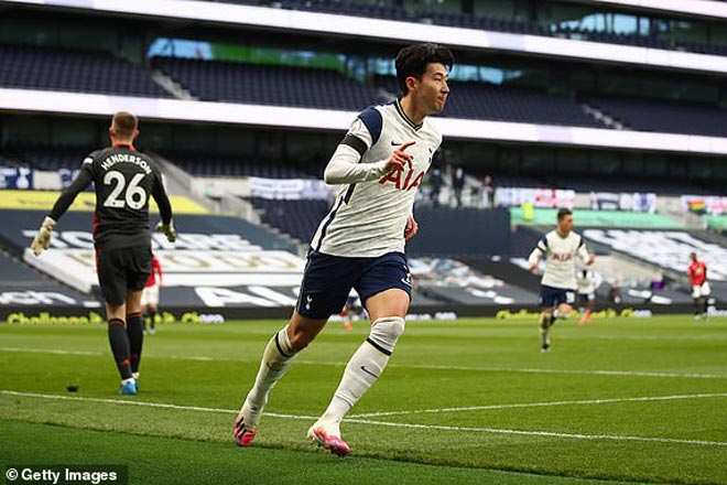 Son Heung Min đã ghi bàn cho Tottenham ở cả 2 lượt trận gặp MU tại giải Ngoại hạng Anh mùa này