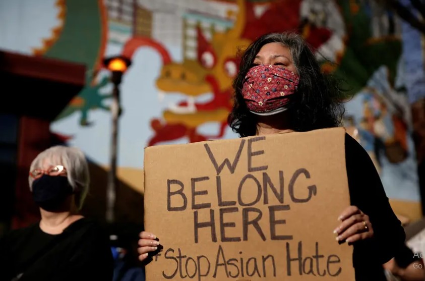 Nước Mỹ đang đối mặt với làn sóng kỳ thị người Mỹ gốc Á. Ảnh: Reuters