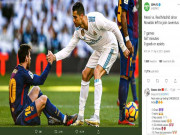 Bóng đá - Barca thua Real: Messi &quot;tàng hình&quot; hơn 1.000 ngày, chơi tệ vì thiếu Ronaldo?