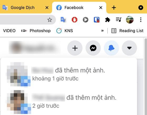 Facebook thường xuyên gửi thông báo khi bạn bè cập nhật nội dung mới. Ảnh: MINH HOÀNG