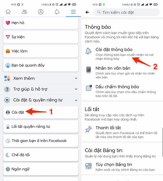 2 cách tắt thông báo cập nhật từ bạn bè trên Facebook - 4