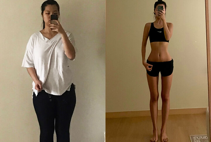 Cô đã giảm cân ngoạn mục từ 85kg xuống còn 55kg để có được vóc dáng thon gọn.