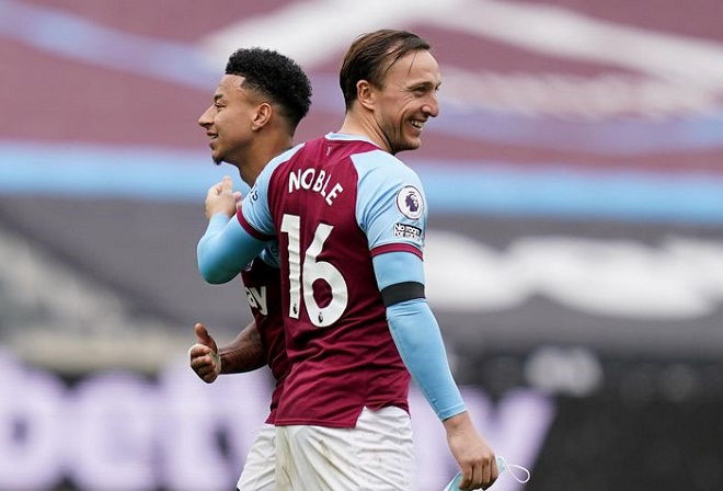 Lingard thắng cược đồng đội Noble