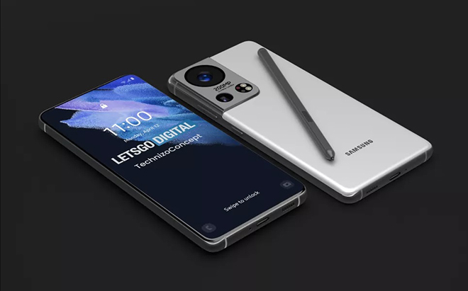 Ảnh concept&nbsp;Galaxy S22 Ultra.